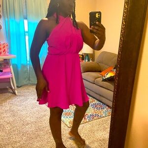 Romper that gives the look of a dress